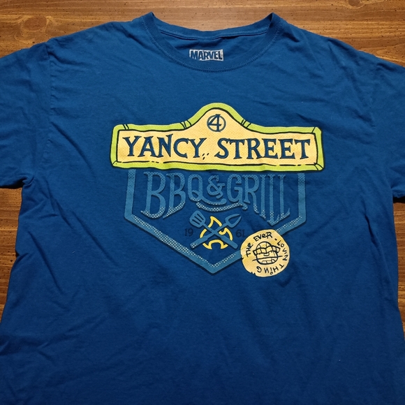 FANTASTIC FOUR T-SHIRT - Large // Marvel Comics Funny Tee Shirt Yancy Street BBQ - Picture 4 of 7